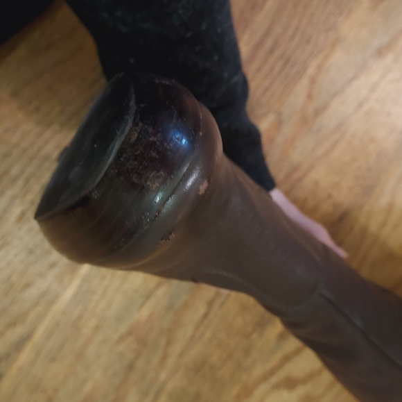 Kristin David Brown Heeled Boots 6.5 M - Picture 7 of 10